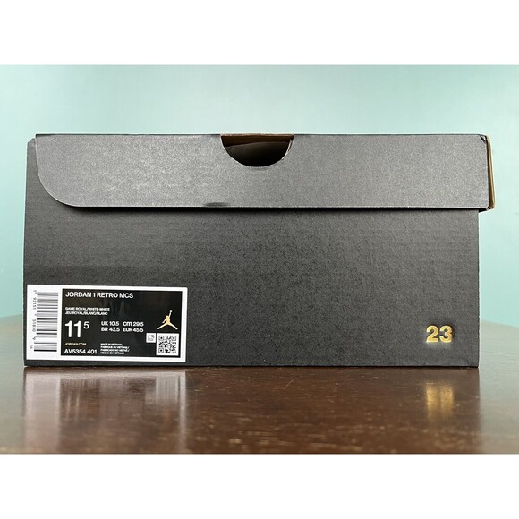 Nike Air Jordan 1 Retro MCS Game Royal Baseball Cleats Men's Sz 11.5 AV5354-401 - Picture 11 of 11